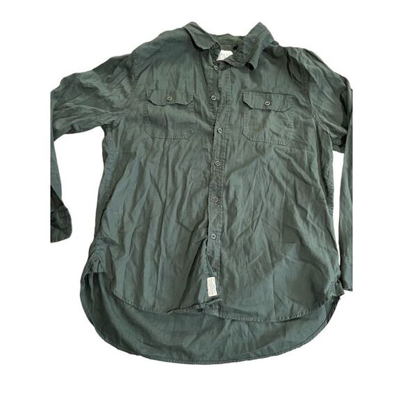 Jachs Mens dark green button down collar shirt Sz L - Picture 9 of 10
